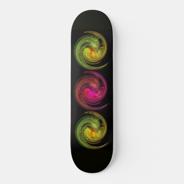Skate LIGHT VORTEX ,black  red pink yellow green orange (Frente)