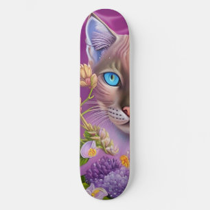 Skate Lilac Lynx aponta o gato siamês em roxo