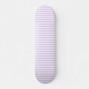 Skate Lilac, púrpura e tiras doces brancas