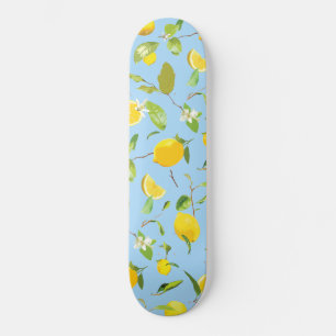 Skate Limão de Aquarela e Folhas 3