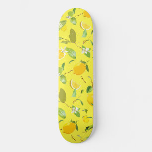 Skate Limão de Aquarela e Folhas 4