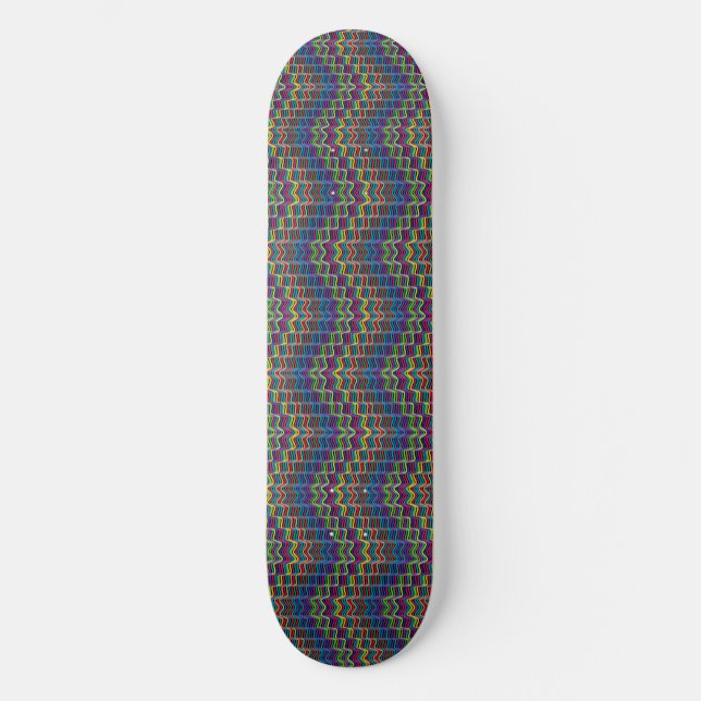 Skate Lin Geométrico abstrato Decorativo (Frente)