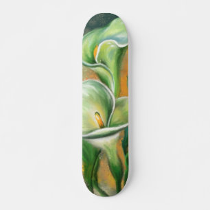 Skate Linda Calla Lily Flower - Arte de Desenho Migrada