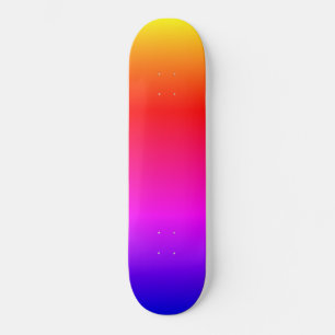 Skate Lindas cores do arco-íris