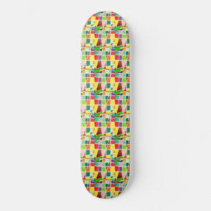 Skate Lindas últimas cores felizes retro incríveis