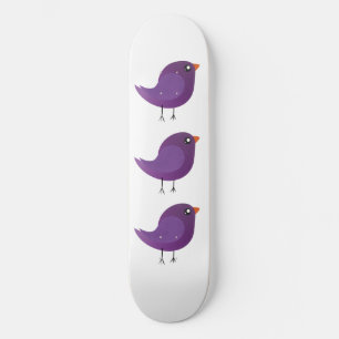 Skate lindo pássaro roxo