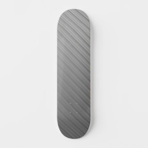 Skate Linhas Diagonais Metálicas Prateadas Minimalistas