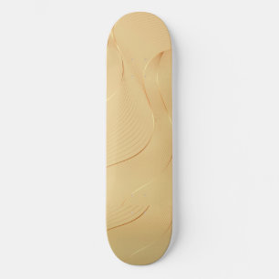 Skate Linhas Douradas Fluídas Arte de Fundo Abstrato de