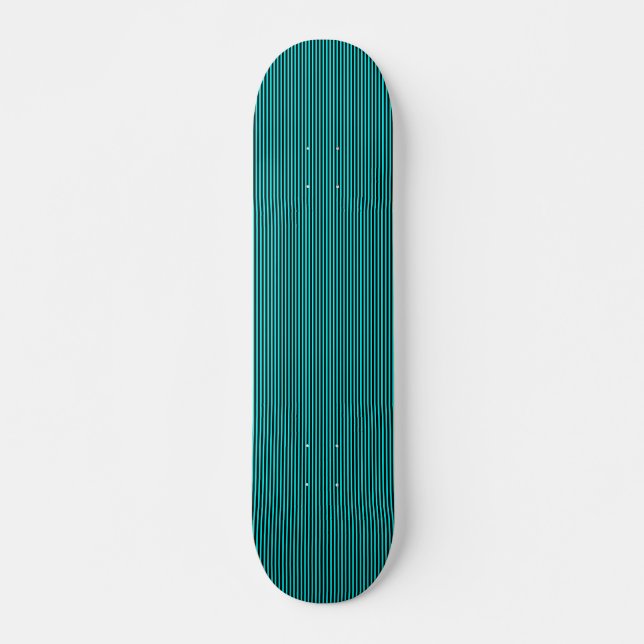 Skate Linhas Negras Estreitas - Em Ciano (Frente)