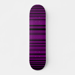 Skate Linhas onduladas pretas - em magenta