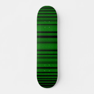 Skate Linhas onduladas pretas - em verde
