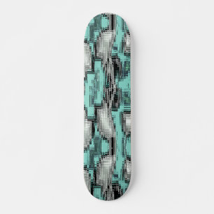 Skate Linhas pixelizadas cruzadas formando quadrados abs