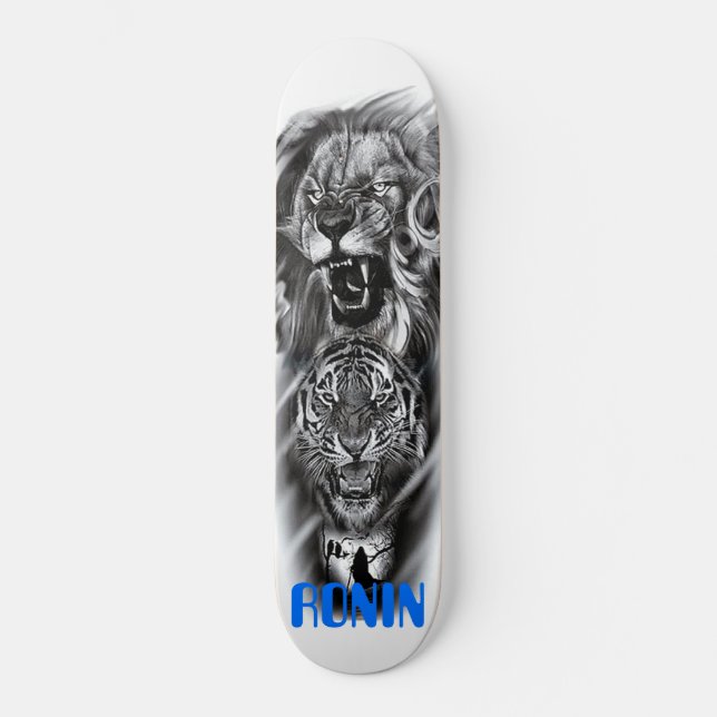 Skate Lion Tiger Cat Crow Girl (Frente)