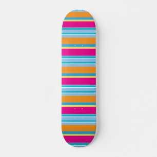 Skate Listras coloridas mágicas fofas