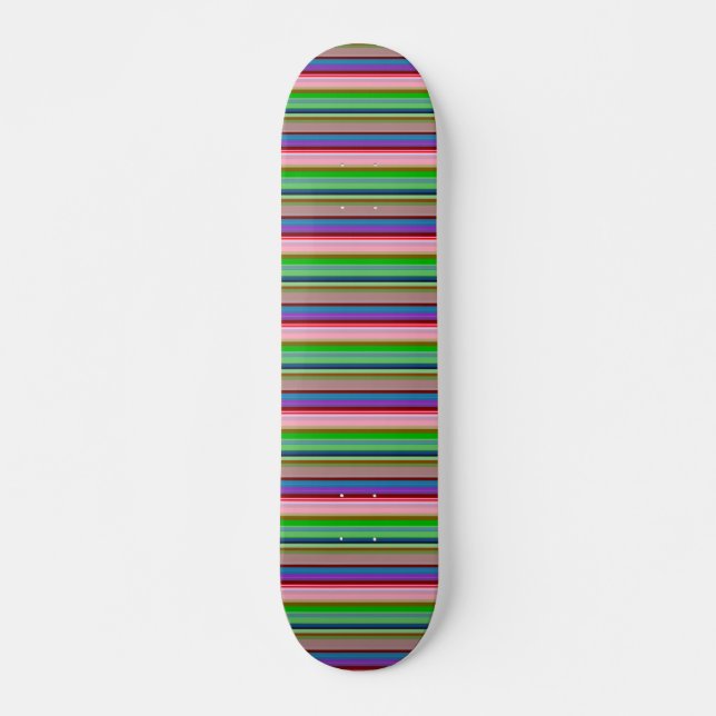 Skate Listras coloridas quentes (Frente)