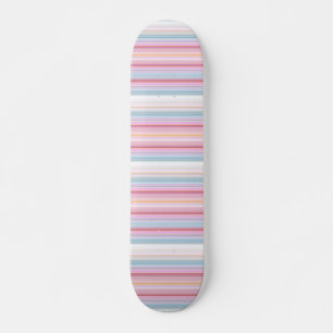 Skate Listras cor-de-rosa brancas fofas