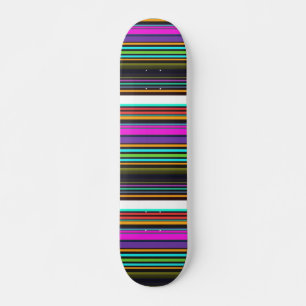 Skate Listras de neon coloridas fofas