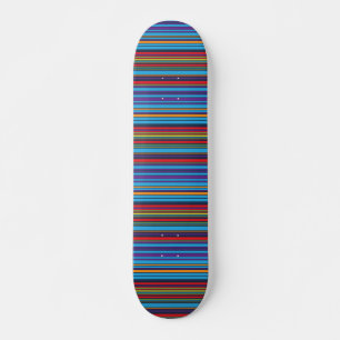 Skate Listras de violeta azul-brancas