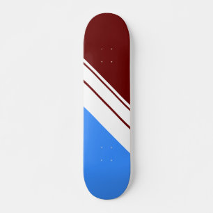 Skate Listras Esportivas Vermelho Intenso Branco Azul Cl