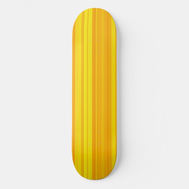 Skate Listras Laranja Amarelo (Frente)