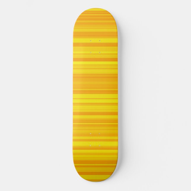 Skate Listras Laranja Amarelo (Frente)