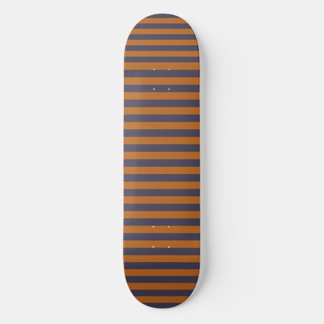 Skate Listras Laranja Roxo Padrão (Frente)