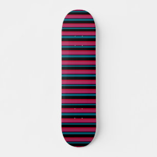 Skate Listras pretas rosa fofas