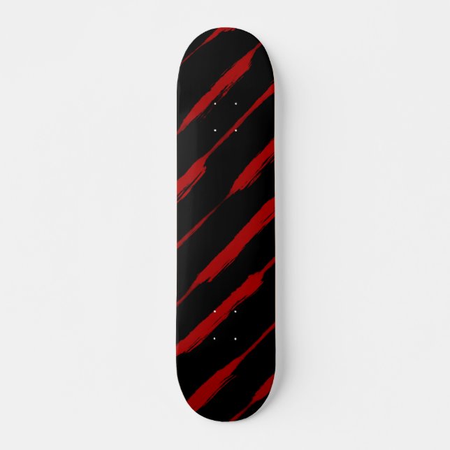 Skate Listras Tinta em Vermelho (Frente)