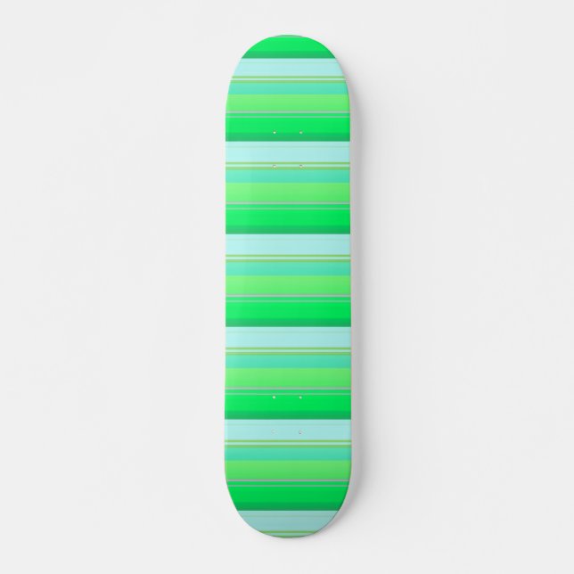 Skate Listras verdes aqua fofas (Frente)