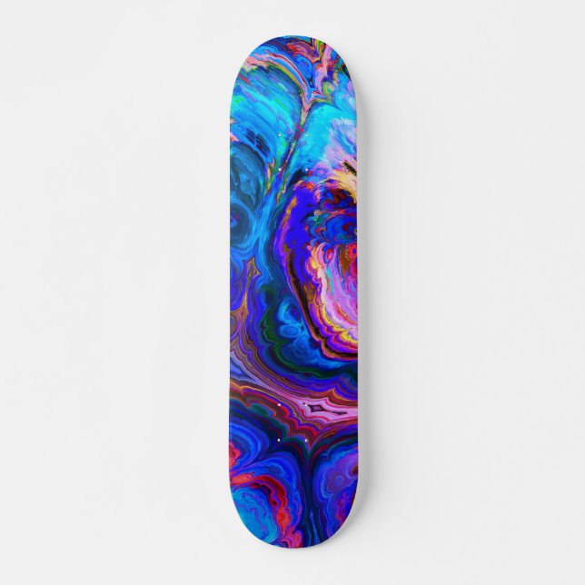 Skate Lixeira Moderna de Matizes Roxos (Frente)