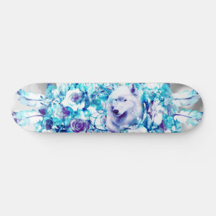 Skate Lobo Branco Dreamcatcher Blue Floral