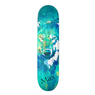 Skate Lobo-de-água verde-azul-téreo moderno