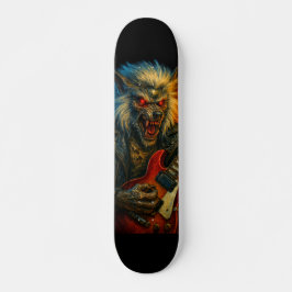 Skate Lobo de Metal Pesado tocando Violão