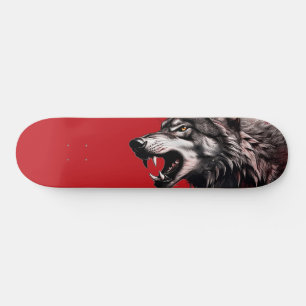 Skate Lobo em Vermelho