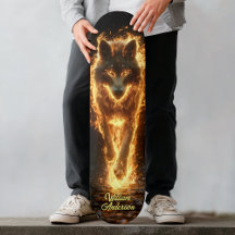 Lobo Incandescente Flamejante