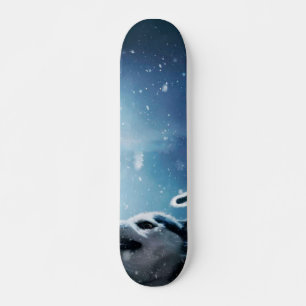 Skate Lobos zangados e lua