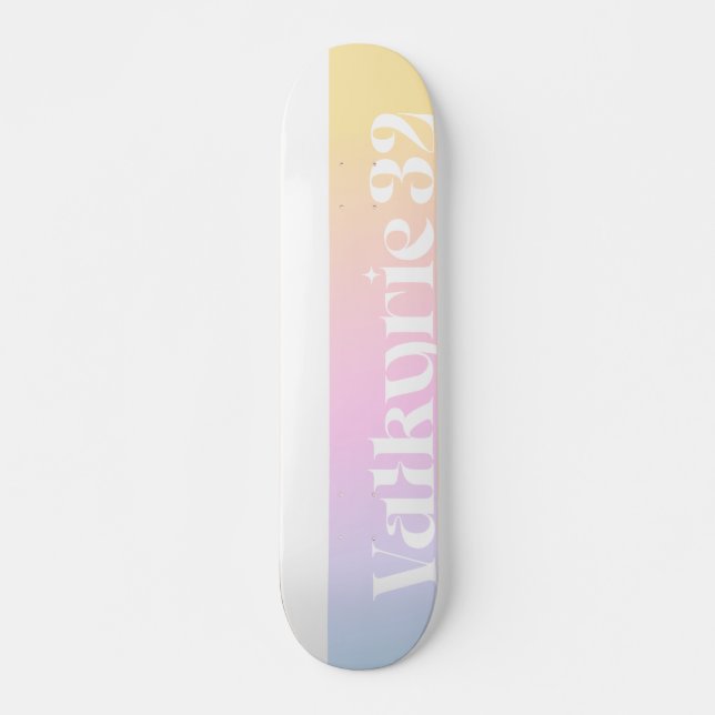 Skate Logo Creamsicle Pôr do Sol (Frente)