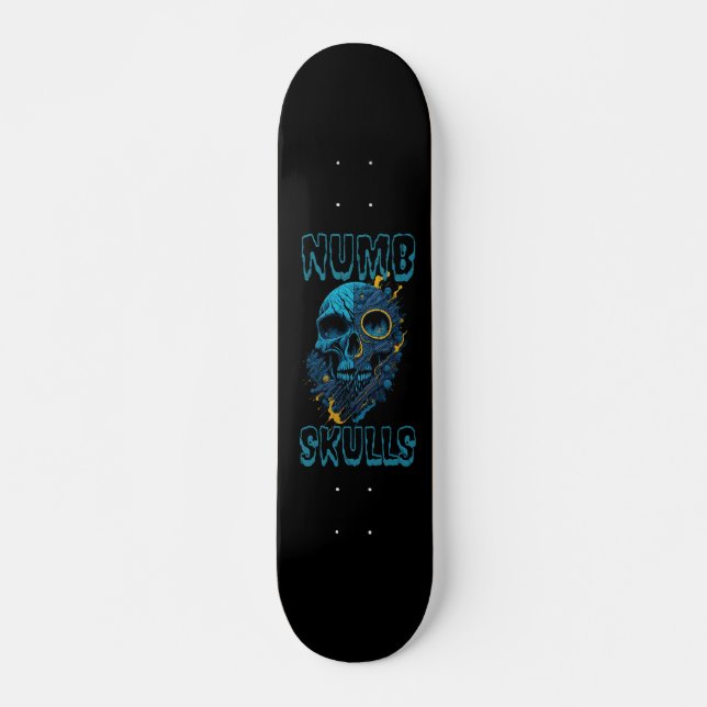 Skate Logotipo de Design de Numb-Skulls (Frente)