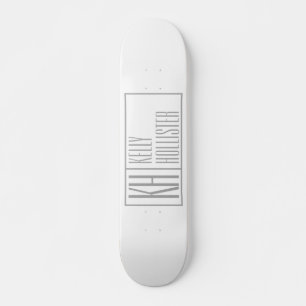 Skate Logotipo de iniciais e nome cinza moderno