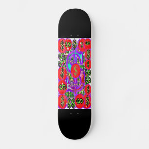 Skate Logotipo do Dinheiro Preto