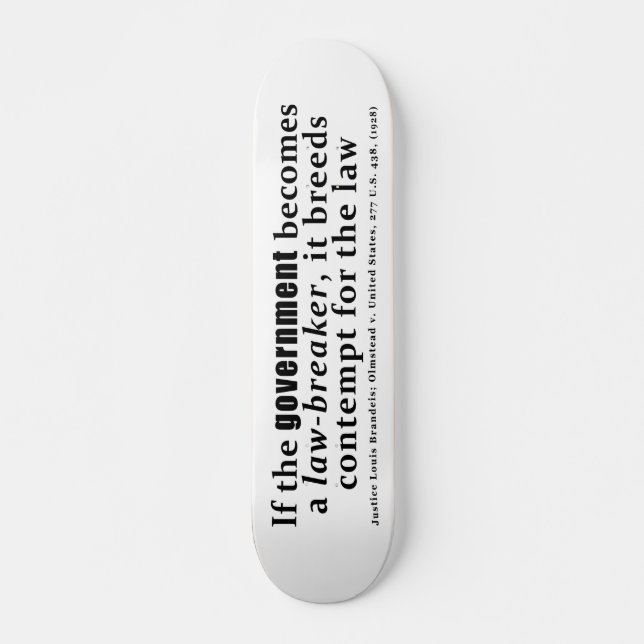 Skate Louis D. Brandeis Olmstead/Estados Unidos (1928) (Frente)