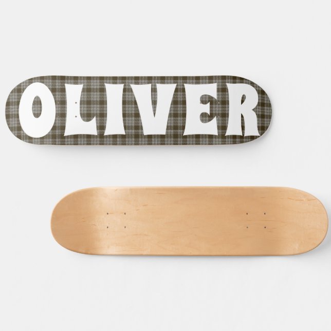 Skate lousa escocesa personalizada (Horz)