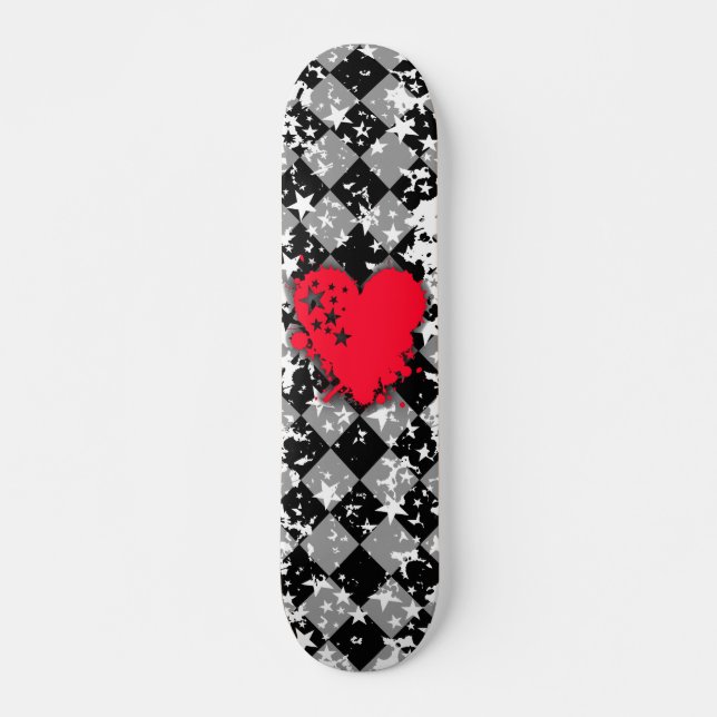 Skate Love Heart Star Splatt (Frente)