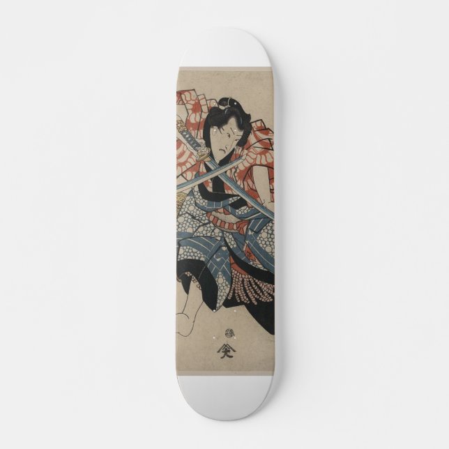 Skate Luta da espada do samurai cerca de 1825 (Frente)
