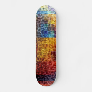 Skate Luzes abstratas da cidade da pintura