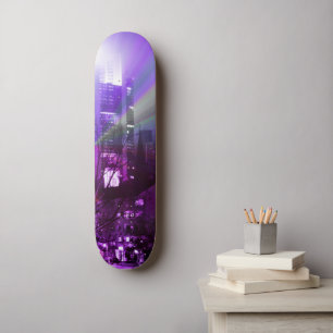 Skate Luzes da cidade - roxo moderno