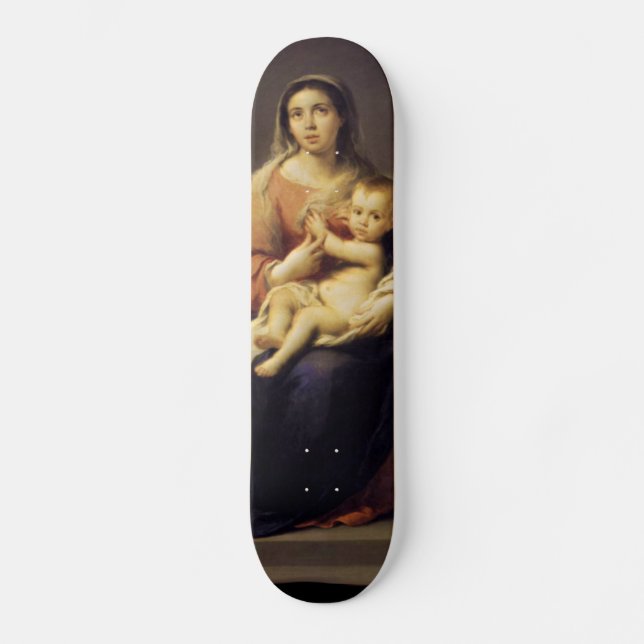 Skate Madonna e criança - Virgem Maria - Murillo (Frente)
