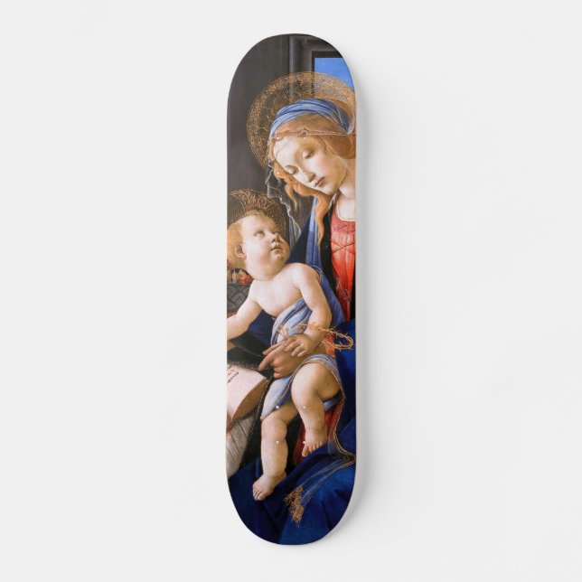 Skate Madonna ensina a criança Jesus Sandro Botticelli (Frente)