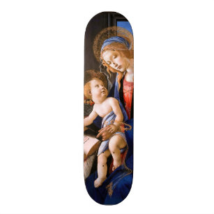 Skate Madonna ensina a criança Jesus Sandro Botticelli