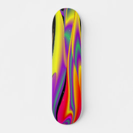 Skate Magia das cores, Abstrato 3D Rainbowart
